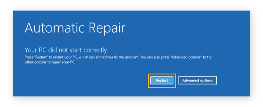 Automatische Reparatur Wird Vorbereitet Dann Schwarzer Bildschirm www.avg.com